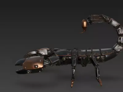 Robotic Scorpion 3D Model Low-poly 3D model