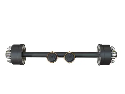 Trailer Hydraulic Parts Pack Valves - Fittings and Modular Kit Low-poly 3D model