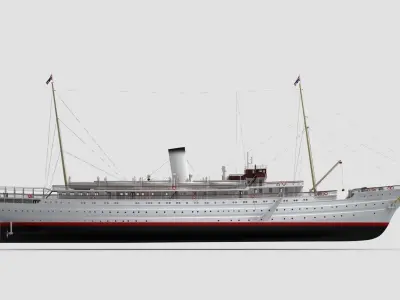 STELLA POLARIS Norway Low-poly 3D model