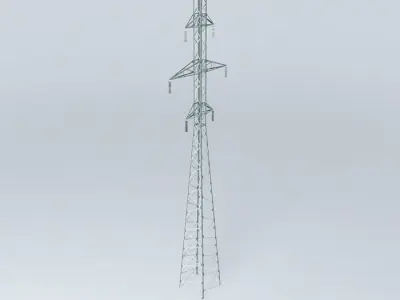 Transmission line tower 21 Strautu  Dzelzavas street Riga Latvia Free 3D model