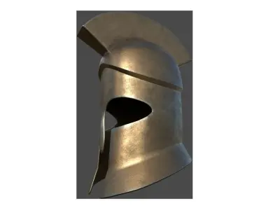 Roman Soldier Helmet Low-poly 3D model