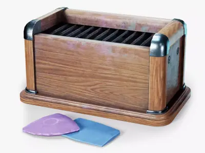 Tailors Chalk Sharpener Low-poly 3D model