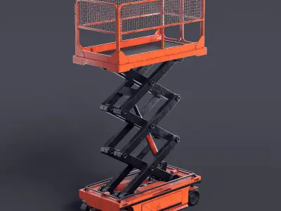 Scissor Freight Lift II 3D model