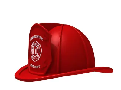 Fireman helmet 3D model