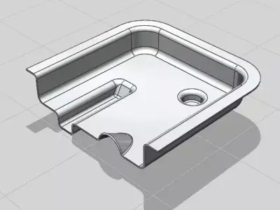 automotive bracket 3D model