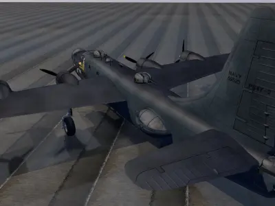 consolidated PB4Y-2 Privateer 3D model by chipbasschao