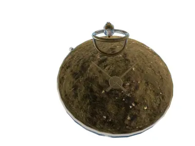  Pocket watch Low-poly 3D model