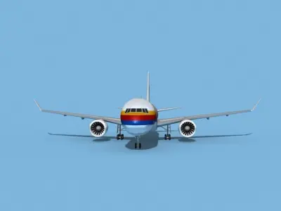 Boeing 767-400 United Airlines 1 3D model
