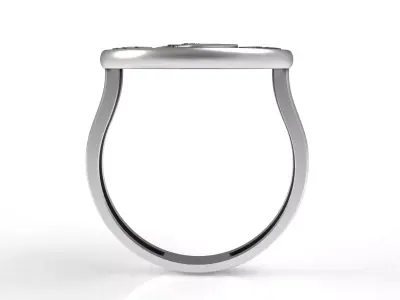 Queens Coin Ring 3D print model