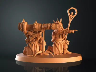 Traitor missile launcher team 3D print model
