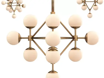 KEEFE CLUSTER CHANDELIER 3D model