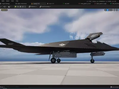 F-117 Nighthawk Stealth Jet  3D model