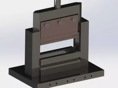 V-Bend die model 3D model