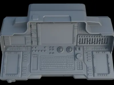 Sci-Fi Control Panels 3D model