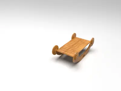 Kids Play Swing Wheel 3D model