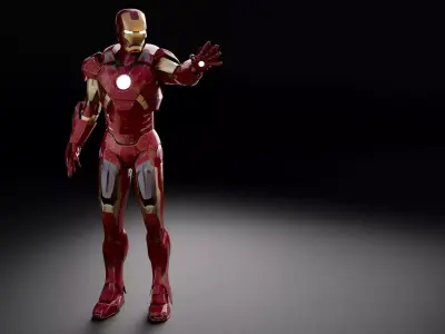 Iron Man Mark 7 3D model purchase