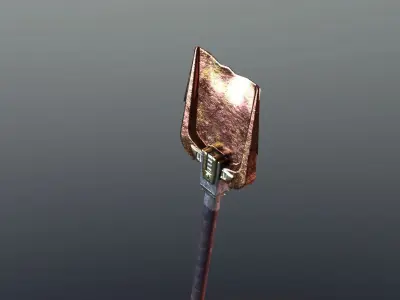 Shovel - Orichalcum Low-poly 3D model