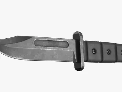 Tactical knife Low-poly 3D model shop