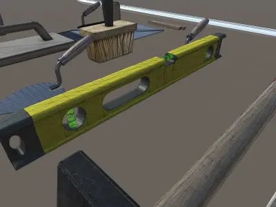 construction tool SET Low-poly 3D model purchase