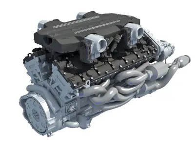 V12 Engine 3D model purchase