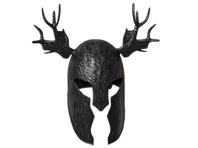 Deer Helmet 3D model