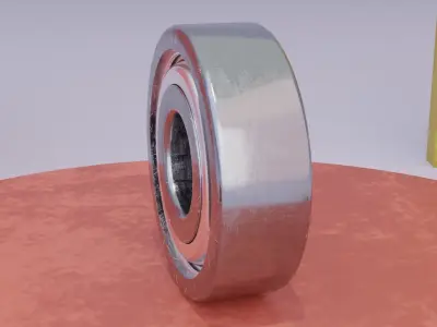 Bearing ball 3D model Textured
