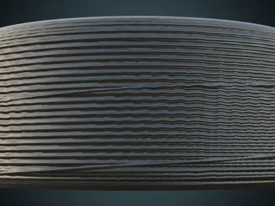 Steel Wire Rope 1 Basic Low-poly 3D model
