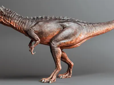 Qianzhousaurus Low-poly 3D model