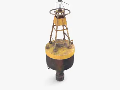 Water buoy v2 Low-poly 3D model