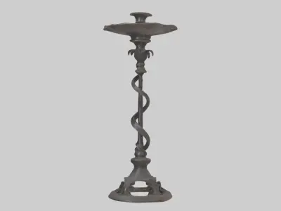 Ironcandlestickmode 1 Low-poly 3D model
