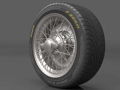 Realistic Wheel Tire 8 3D model