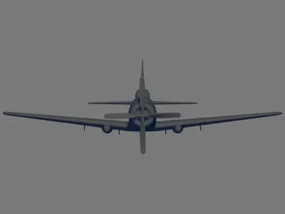 AD-4 Skyraider 3D model