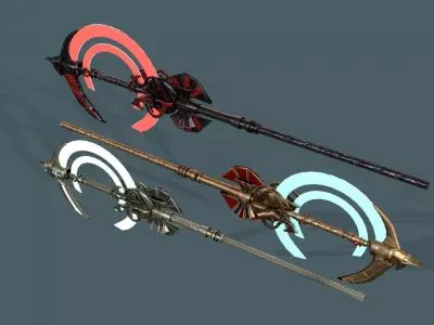 Scepter of Anubis Low-poly 3D model
