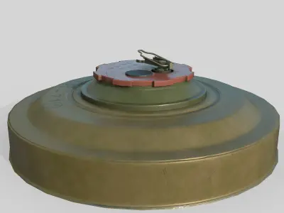 Mine TM-62M Low-poly 3D model