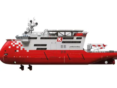 Offshore Construction Vessels OCV 3D model