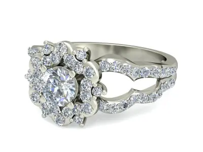Wedding Ring  3D print model 90