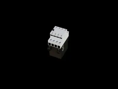 Contactor 3D model electrical switch Low-poly 3D model