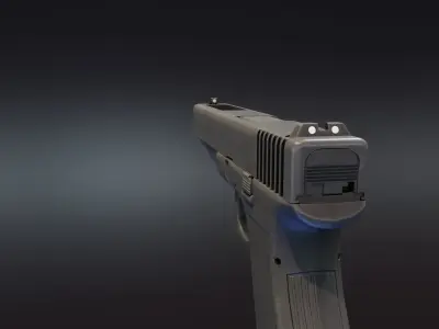 Eda G17L Pistol Low-poly 3D model