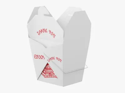 Chinese Takeout Box 3D model purchase