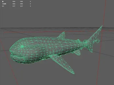 Shark Low-poly 3D model 40
