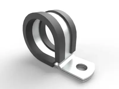 Cable Clamp M3 Low-poly 3D model