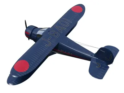 Beechcraft Model C17E Staggerwing 3D model