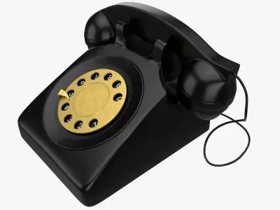 Antique Retro Phone 3D model