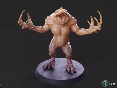 Slaad Lizardman - Pose 3 3D print model