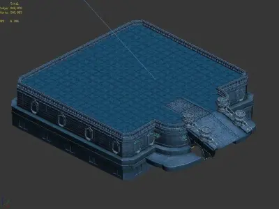 Tang Magic Palace - Religion - platform 002 Free 3D model