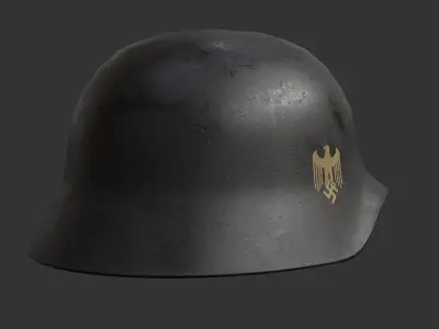WW2 German Helmet Stahlhelm - Military Helmet Low-poly 3D model