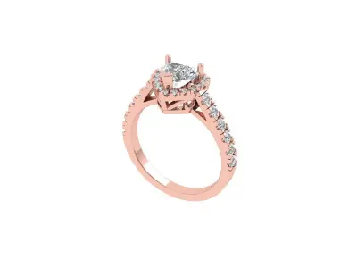 Heart Art Deco Ring 3D print model purchase