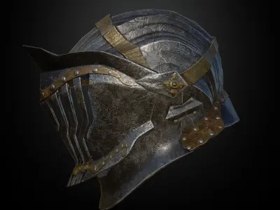 HELMET7 Game Ready Low-poly 3D model