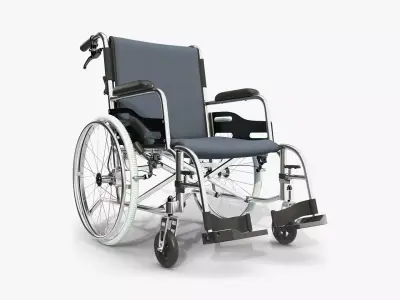 Light wheelchair manual 01 3D model