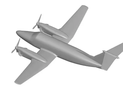 Beechcraft Super King Air 3D model purchase